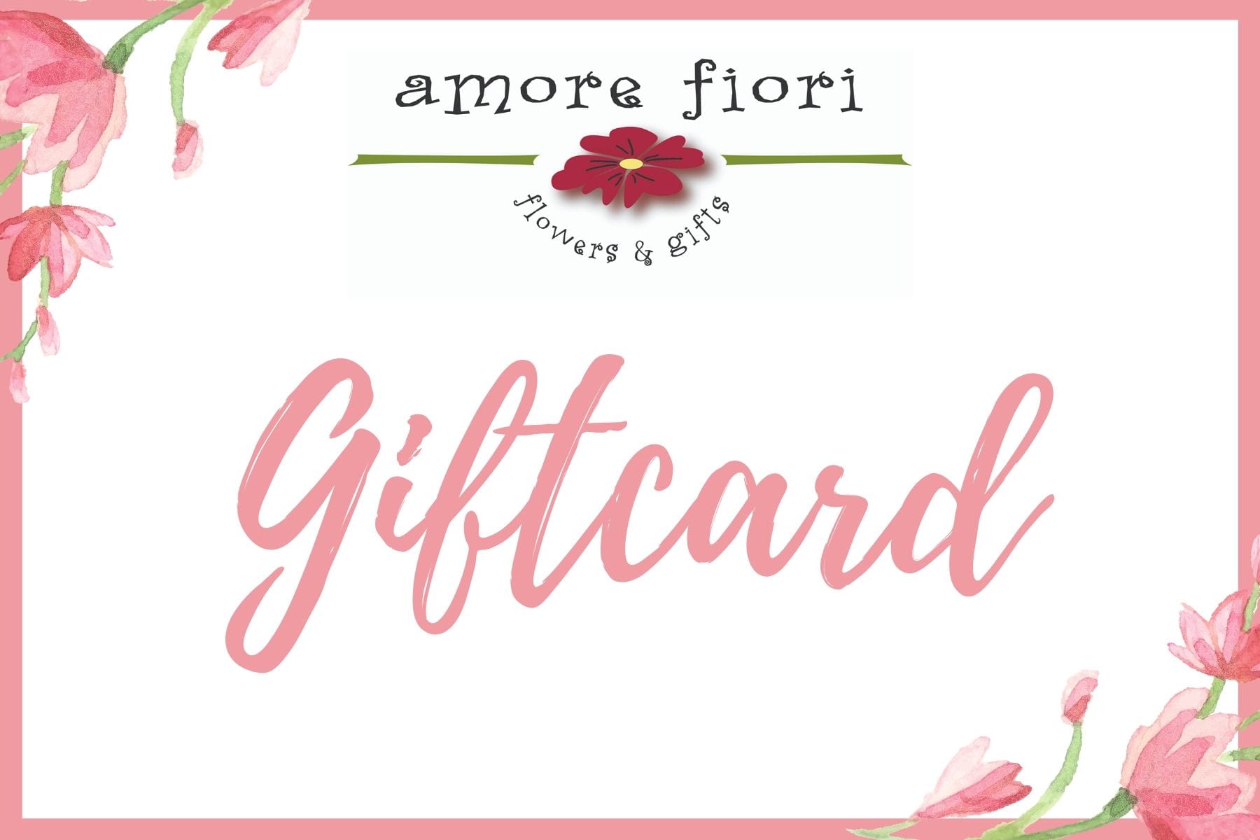 Pink White Floral Mother's Day Gift Certificate